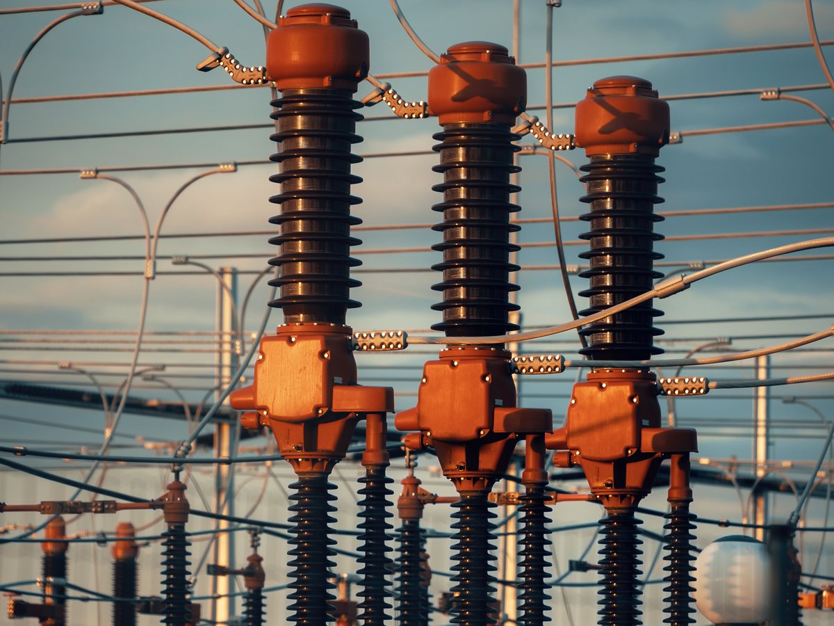 Transformateurs de puissance dans un poste haute tension
